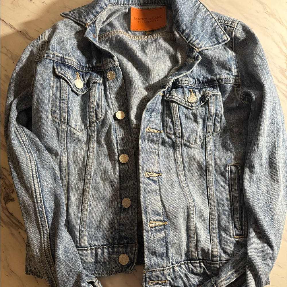Womens Lucky Brand Tomboy Trucker Jean Jacket